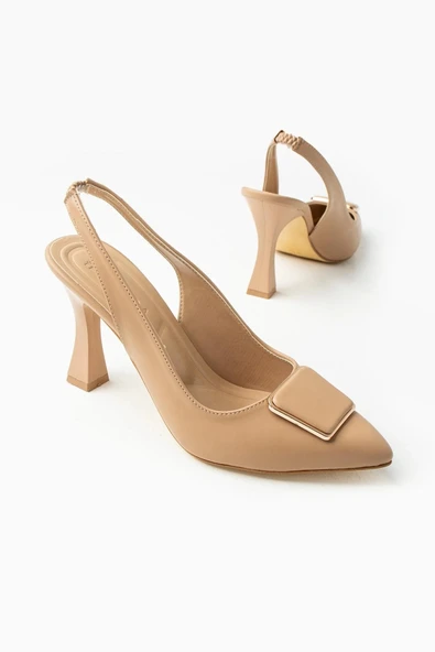 BİÇOMİ Pıert Nude Cilt Topuklu Ayakkabı ürün görseli