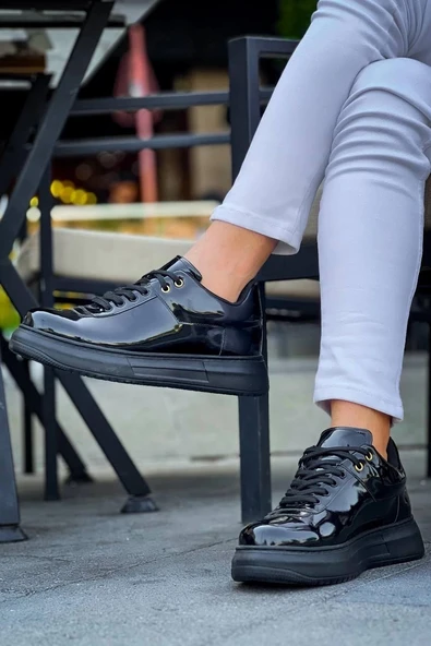 BİÇOMİ KB-X20 Kuback Kömür Rugan  Günlük Erkek Ayakkabı - Resim 6