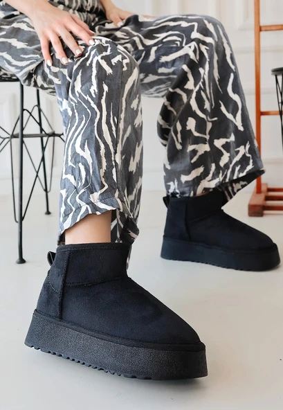 BİÇOMİ Linne Siyah Süet Bot - Resim 2