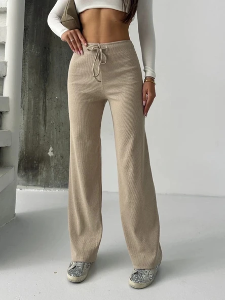 BİÇOMİ Fit comfort bej salaş pantolon A6011 ürün görseli