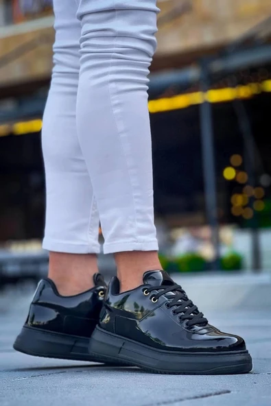 BİÇOMİ KB-X20 Kuback Kömür Rugan  Günlük Erkek Ayakkabı - Resim 2