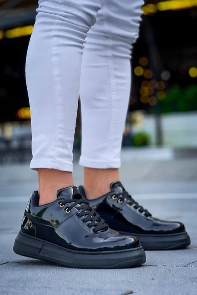 BİÇOMİ KB-X20 Kuback Kömür Rugan  Günlük Erkek Ayakkabı - Resim 3