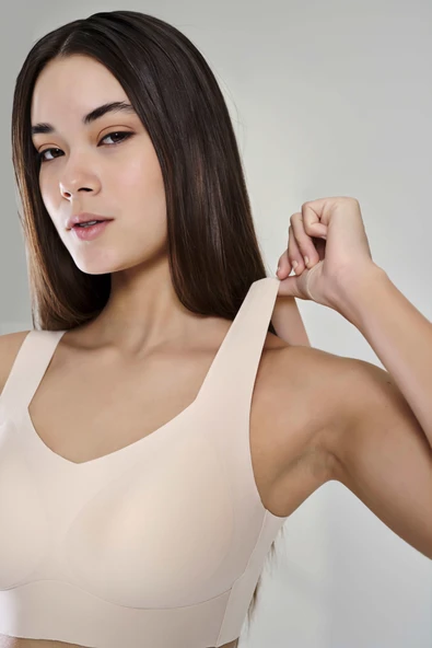 YENİ İNCİ İZ YAPMAYAN LAZER KESİM BALENSİZ HAFİF SÜTYEN BR107 - Resim 6