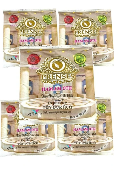 Prensess Gül Kokulu Tüy Dökücü hamam Otu 200gr  5adet ürün görseli 1