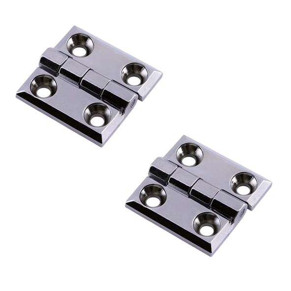 Metal 2 ADET 60x60 mm Gümüş Yaprak Menteşe Kapi Pencere Dolap Mobilya Kapak Menteşe Bağlantı ürün görseli