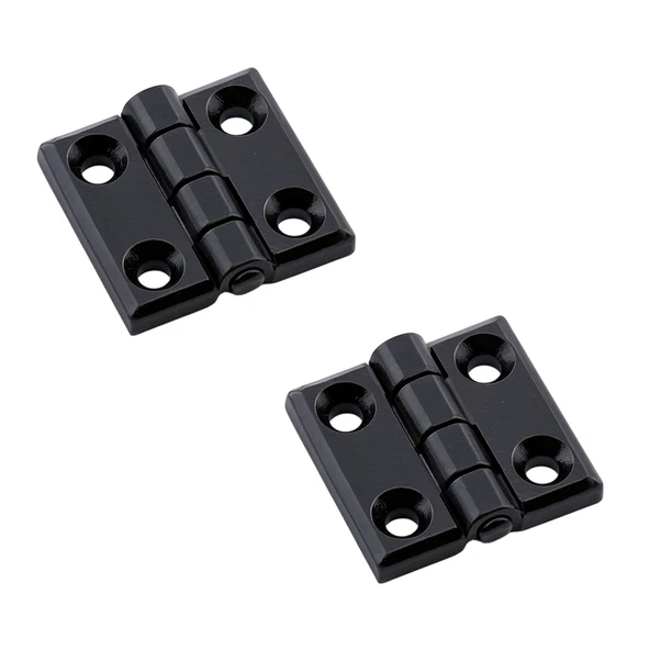 Siyah Metal Mİni Yaprak Menteşe 30x30mm Dayanıklı Mobilya Kapı Dolap Çekmece Kapak Aksesuar Bağlantı ürün görseli