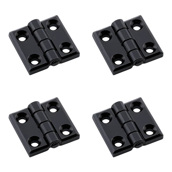 Siyah Metal 4 ADET SET Yaprak Menteşe 30x30mm Dayanıklı Mobilya Kapı Dolap Çekmece Kapak Aksesuar ürün görseli