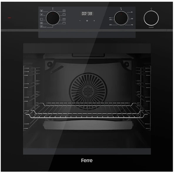 Ferre FryArt Artline Steam QEP64CS - SC405-WFA - D063-SA 9 Prog. Dijital Turbo Ank. Set - Siyah - 2