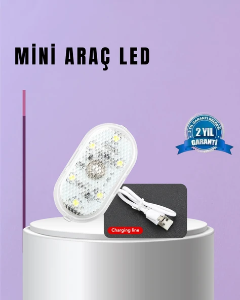 Araç İçi ve Ev Kullanımı İçin 7 Renkli Dekoratif LED Lamba - 2