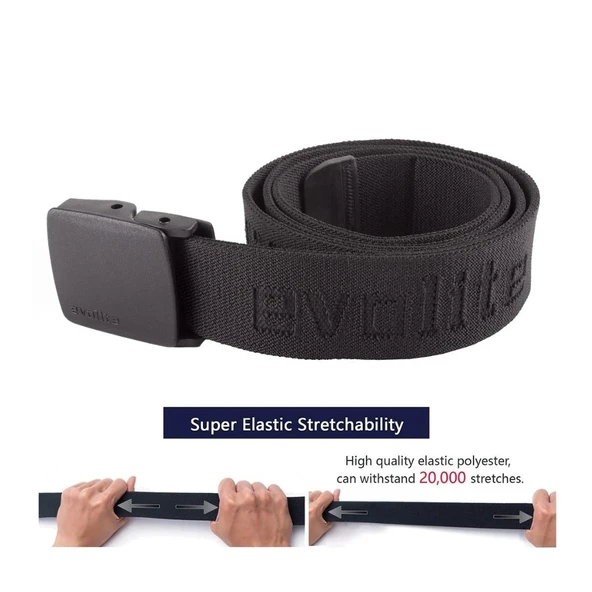 Outdoor Stretch Kemer 4 Cm 115 Cm Siyah - Resim 2