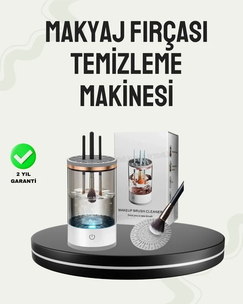 USB Şarjlı Kompakt Makyaj Fırçası Temizleme Makinesi - 2