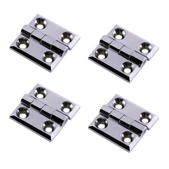 Metal Gümüş Yaprak Menteşe 4 ADET 60x60mm Kapi Pencere Dolap Mobilya Kapak Menteşe Bağlantı Aksesuar ürün görseli