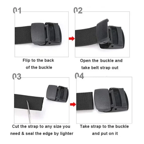 Outdoor Stretch Kemer 4 Cm 135 Cm Haki - Resim 6