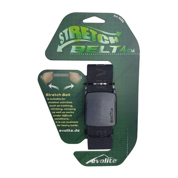 Outdoor Stretch Kemer 4 Cm 135 Cm Siyah - Resim 6