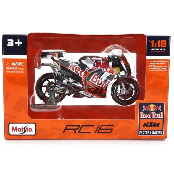 Nessiworld Maisto KTM RC16 Team Red Bull Factory Racing #33 - Resim 2