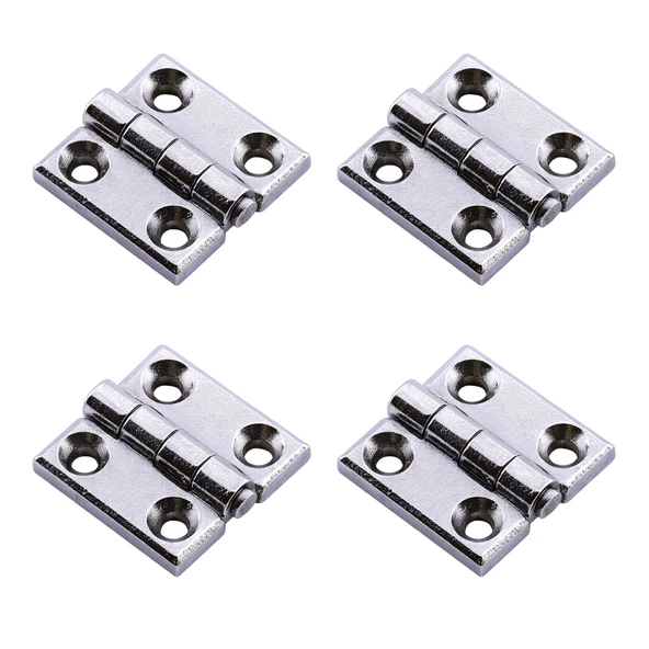 Metal 30x30 mm 4 ADET Yaprak Menteşe Gümüş Krom  Kapi Pencere Dolap Mobilya Kapak Menteşe Bağlantı - Resim 9