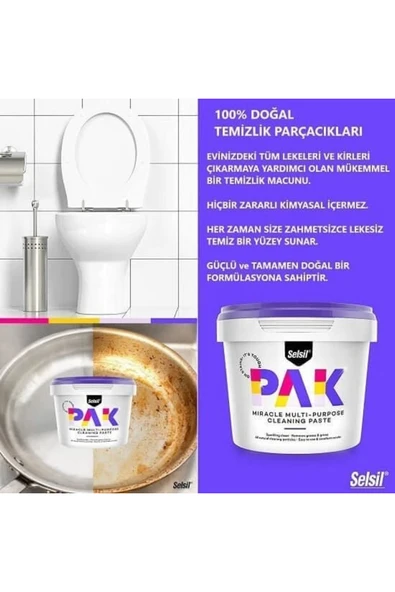 Selsil Pak Genel Amaçlı Mucize Temizleyici 500gr - Resim 2