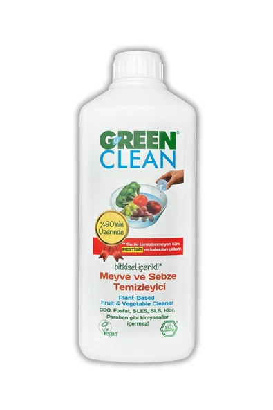 Green Clean Bitkisel Meyve Sebze Temizleyici 1000 ml ürün görseli