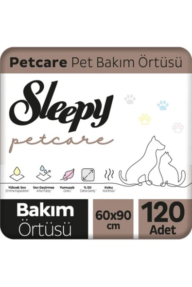 Sleepy Petcare Pet Bakım Örtüsü 60X90 cm 4X30 (120 Adet) - Resim 2