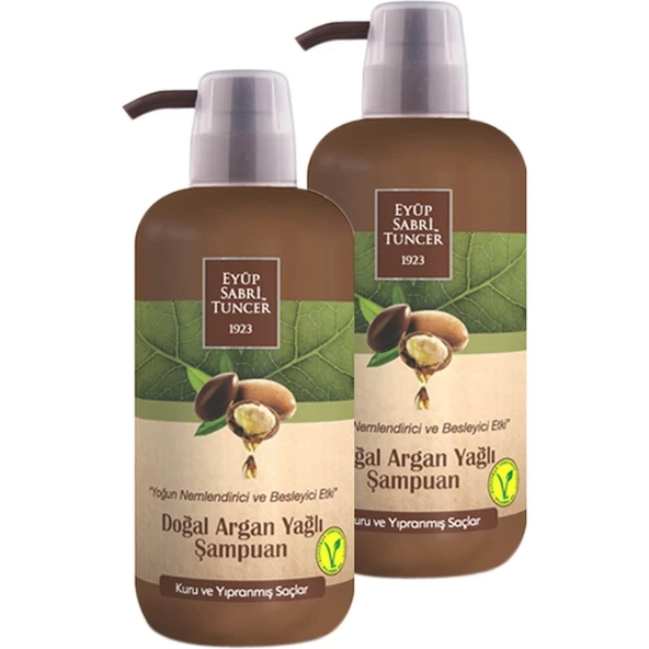 Eyüp Sabri Tuncer Doğal Argan Yağlı Şampuan 600ML x 2 Adet ürün görseli