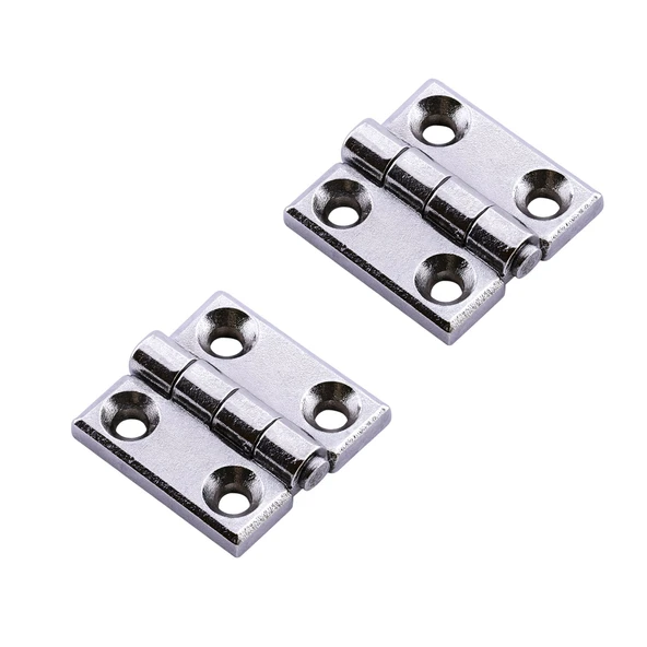 Yaprak Menteşe Metal 2 ADET 30x30 mm Gümüş Krom  Kapi Pencere Dolap Mobilya Kapak Menteşe Bağlantı ürün görseli