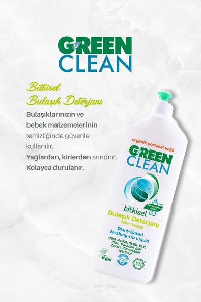 Green Clean Bulaşık Det. 730 ml ve Meyze Sebze Tem. 1000 ml, Rosie Hediye - Resim 3