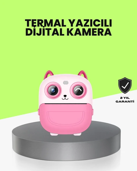 Termal Baskı Özellikli Çocuk Kamerası 1080P Video Destekli - 1