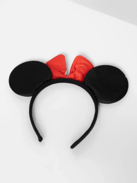 Nessiworld Kırmızı Fiyonklu Minnie Mouse Taç Fare Tacı Kafa Bandı - Resim 4