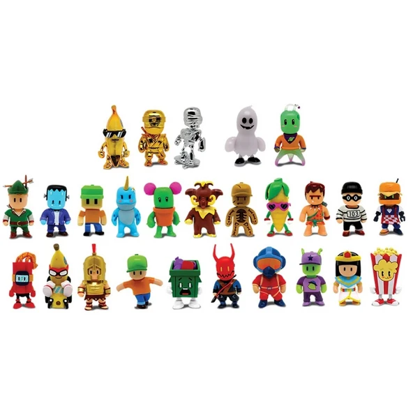 Nessiworld Stumble Guys 3'lü Mini Figür - Resim 2