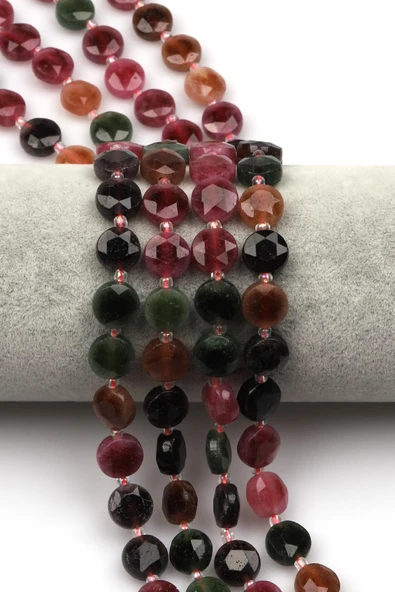 Renkli Kuvars Doğaltaş Dizi 10 mm Yassı Kesim ürün görseli