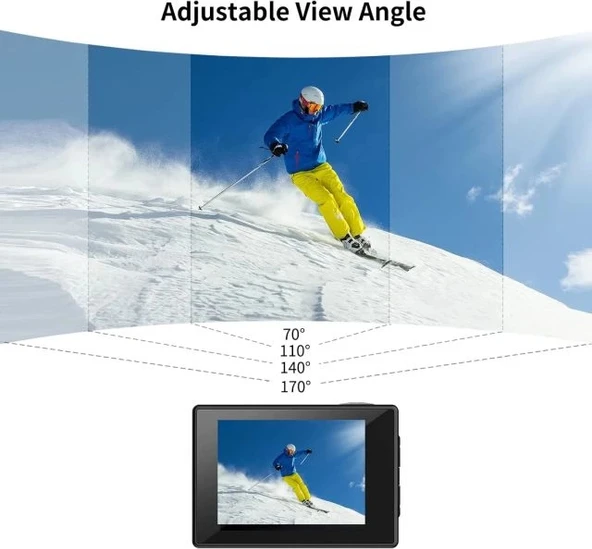 SJCAM Sj8pro Gerçek 4k60fps Aksiyon Kamerası - Resim 6