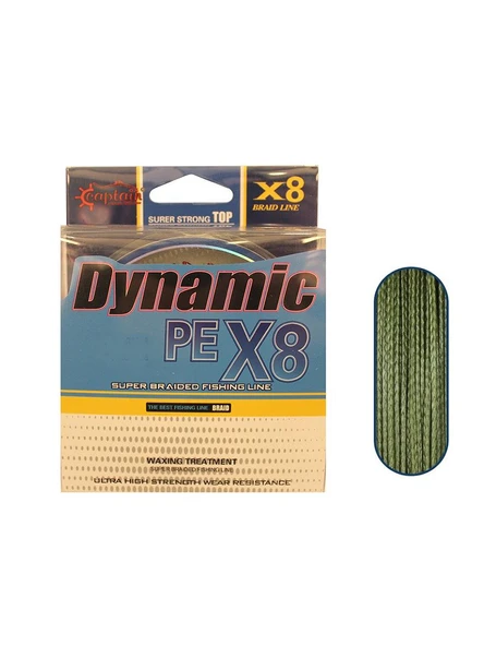 Captain Dynamic PE 8 Örgü İpi Misina 300mt Yeşil İp Misina ürün görseli