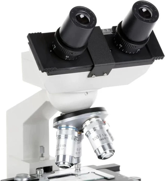 OMAX 40X-2000X LED Binoküler Bileşik Laboratuvar Mikroskobu - Resim 3