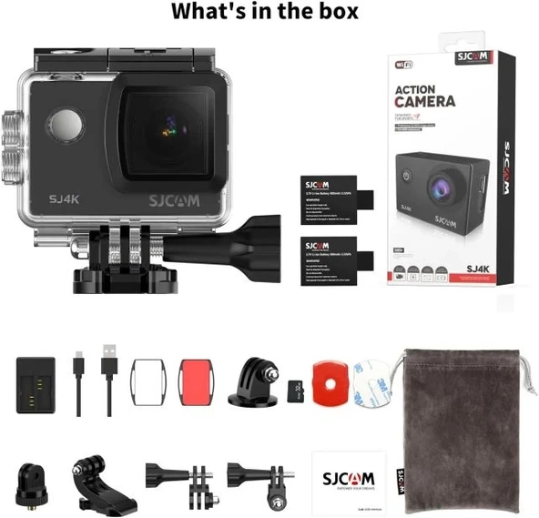SJCAM Sj8pro Gerçek 4k60fps Aksiyon Kamerası - Resim 9