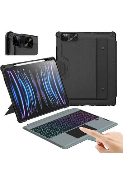 Cisteen Nillkin Klavyelikılıf iPadAir13inç(2024)6/5/4/3 nesil kamerakoruma,çıkarılabilir klavye,aydınlatmalı ürün görseli 1