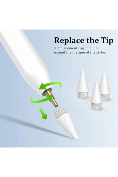 Cisteen İpad A16 Air 11.Nesil 12/10.Nesil Avuç İçi Red Palm Rejection Stylus Yazı Çizim TabletKalemi - Resim 4