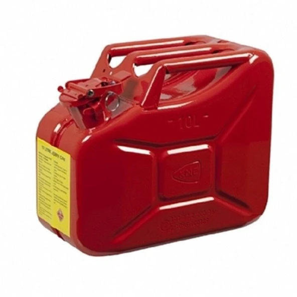 Knc Metal Yakıt Bidonu 10 lt. Kırmızı