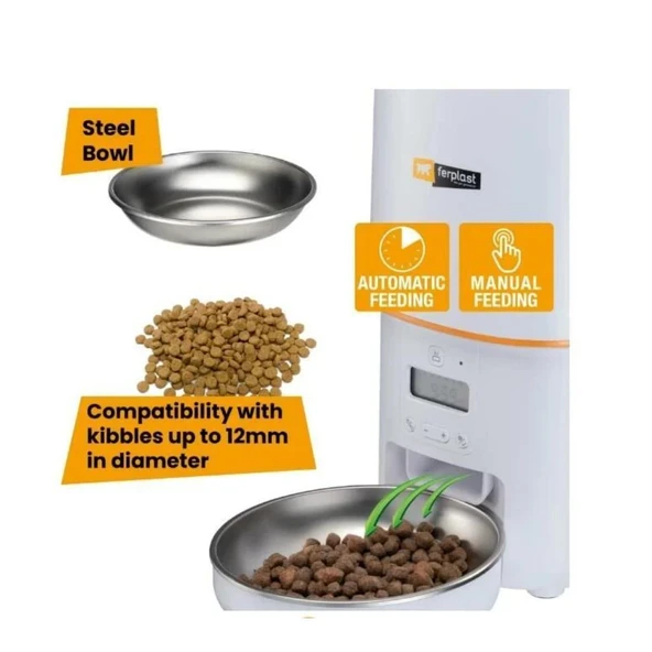 Ferplast Risto Pet Otomatik Kedi ve Köpek Mama Kabı 4Lt - 4