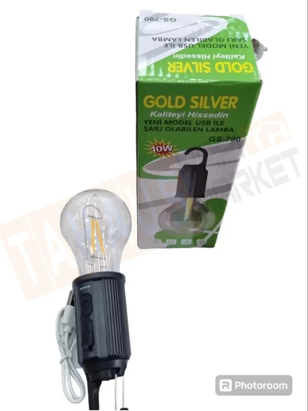 GOLD SILVER ŞARJLI DEKORATİF AMPUL 10 W GS-790 - 1