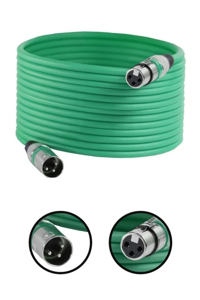 Midex MXL-20M-GR Kaliteli XLR TO XLR 20 mt. Mikrofon Kablosu ürün görseli