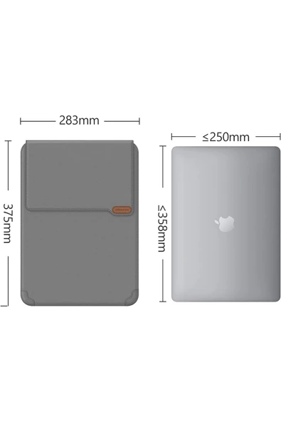 Cisteen Nillkin15.6inç MacBook KılıfStandlı MausePed Vegan Deri Apple uyumlu Samsung uyumlu Laptop Çantası - Resim 4