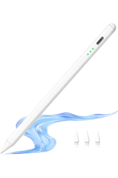 bravesons İpad Uyumlu Pen Palm Rejection Active Stylus Özel Yazı / Çizim Kalemi(3 Adet YEDEK UÇ) ürün görseli 1