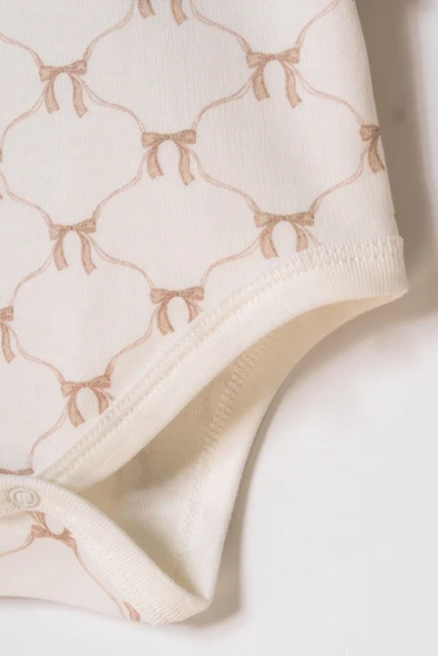 Bebek 2li Kısa Kollu Zıbın Body - Bebek, Yenidoğan %100 Organik Pamuk - csy8168 - 9