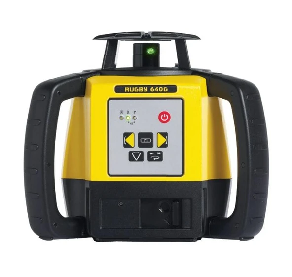 Leica RUGBY 640G Yeşil İç ve Dış Saha Yatay Dikey Rotasyon İnşaat Lazer Metre
