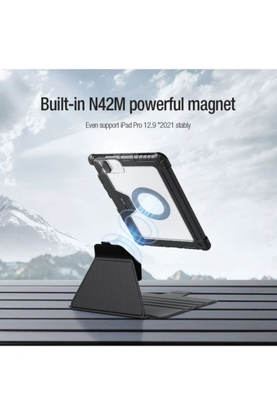 Cisteen iPad A16 11.Nesil 2025 11inç/10.Nesil 2022 10,9 İnç Kalemlikli Standlı Sağlam DüşmeyeDayanıklı Kılıf - Resim 5