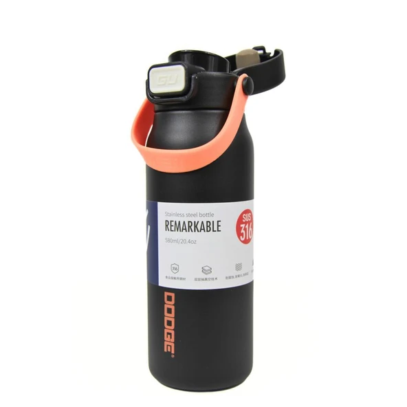 Dodge Çelik Termos Matara 580Ml Siyah - 2