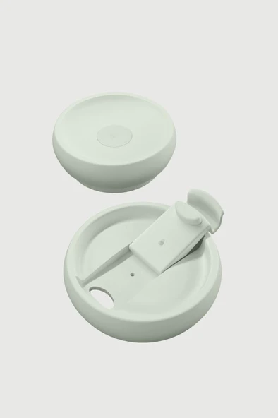 Stevig 3 Bubble Two-Cap Straw Tumbler Çelik Termos 600 ML Lightest Sky ST-247 - Resim 5