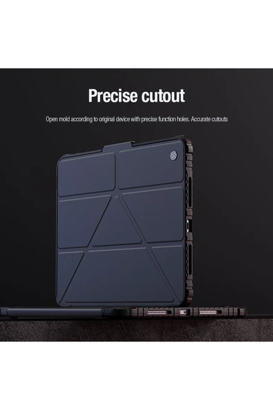 Cisteen NİLLKİN iPad Air 13 2025 / Pro 13 2024 /12.9 Çok Açılı Katlanır Standlı Yüksek Koruma Tablet Kılıfı ürün görseli 1