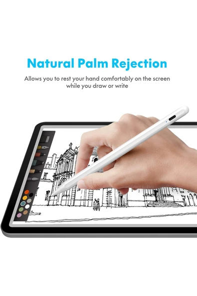 bravesons iPad(2018-2025)iPad Pro 11/12.9, iPad 10/9/8/7/6.iPad Air 5/4/3.iPad Mini 6/5.Stylus Uyumlu Kalem - Resim 5