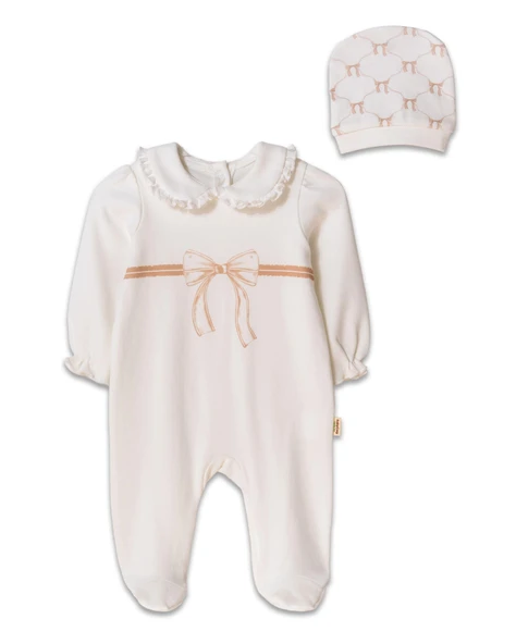 Bebek Tulum Şapka %100 Organik Pamuk , Bebek - Yenidoğan- csy8149